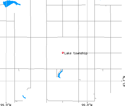 Lake township, SD map