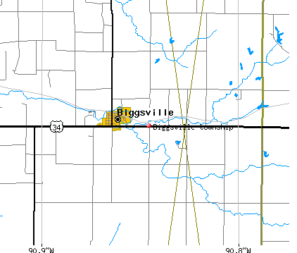 Biggsville township, IL map