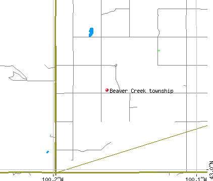 Beaver Creek township, SD map