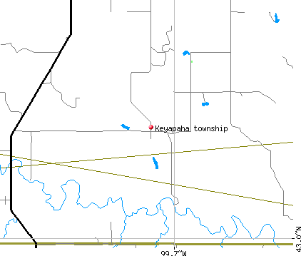 Keyapaha township, SD map