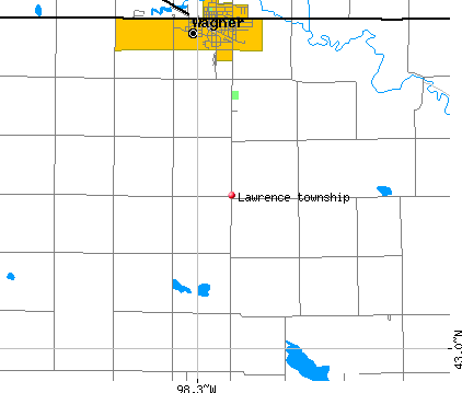 Lawrence township, SD map
