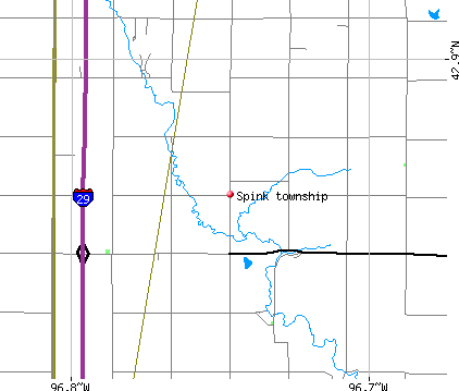 Spink township, SD map