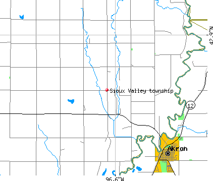 Sioux Valley township, SD map