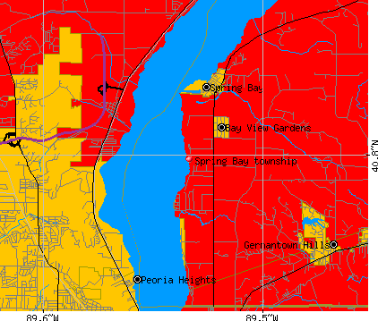 Spring Bay township, IL map