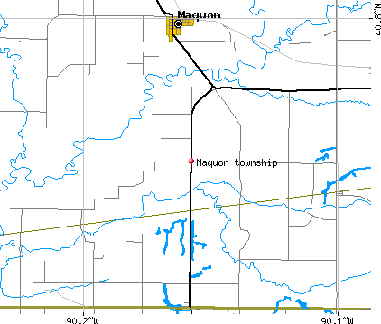 Maquon township, IL map