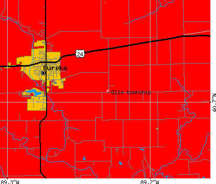 Olio township, IL map