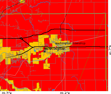 Washington township, IL map