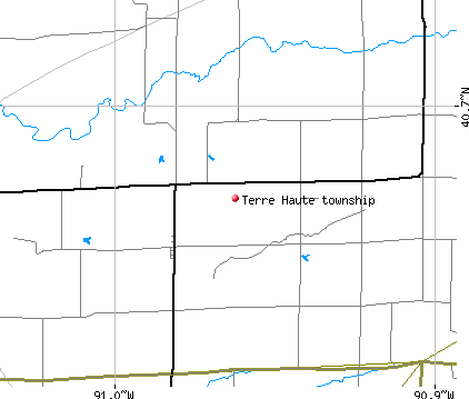 Terre Haute township, IL map