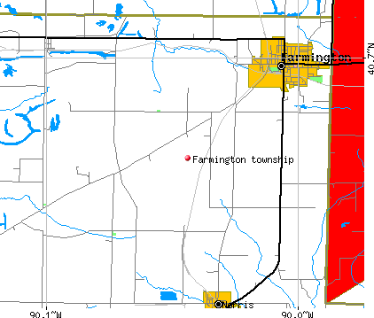 Farmington township, IL map
