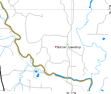 Butler township, AR map