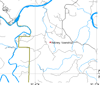 Matney township, AR map