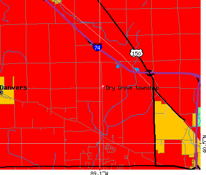 Dry Grove township, IL map