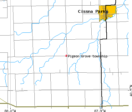 Pigeon Grove township, IL map