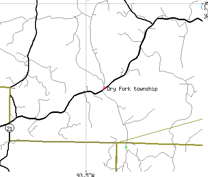 Dry Fork township, AR map