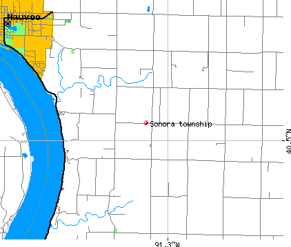 Sonora township, IL map