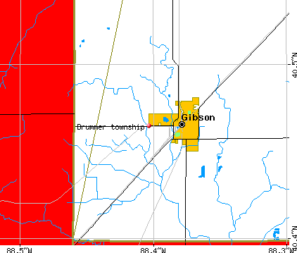 Drummer township, IL map
