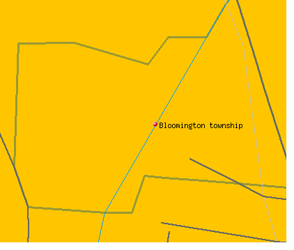 Bloomington township, IL map