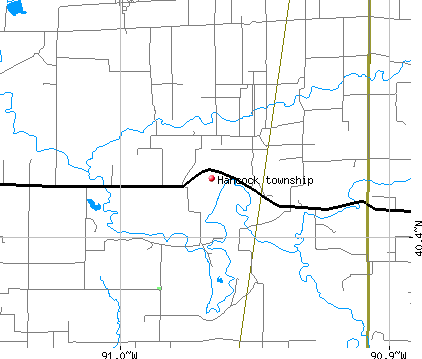 Hancock township, IL map