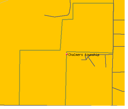 Chalmers township, IL map