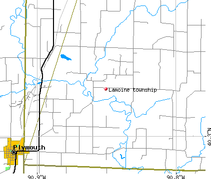 Lamoine township, IL map
