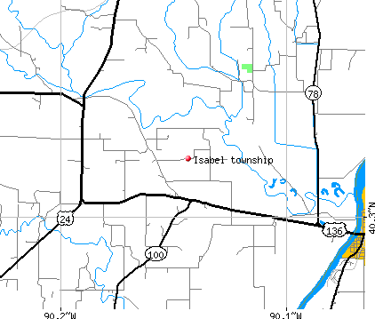 Isabel township, IL map