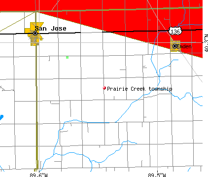 Prairie Creek township, IL map