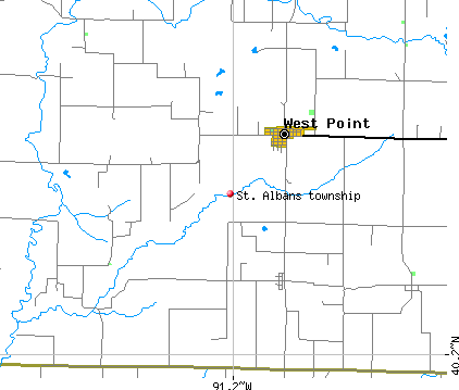 St. Albans township, IL map