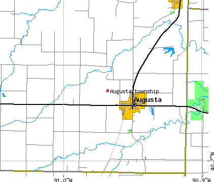 Augusta township, IL map