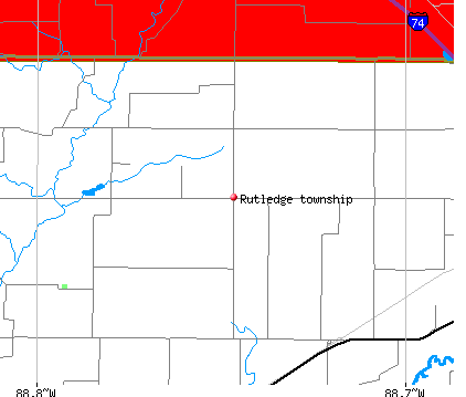Rutledge township, IL map
