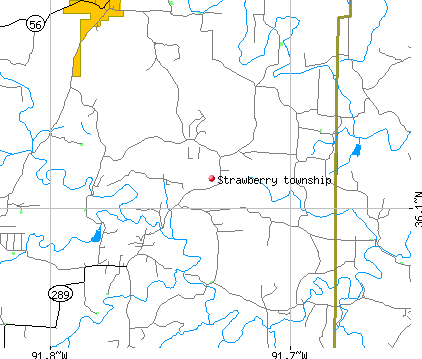Strawberry township, AR map