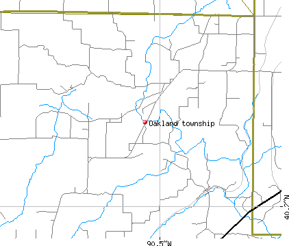 Oakland township, IL map