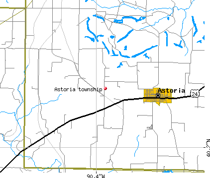 Astoria township, IL map