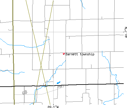 Barnett township, IL map
