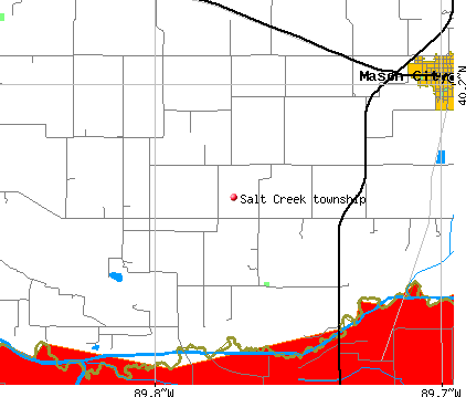 Salt Creek township, IL map