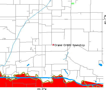Crane Creek township, IL map