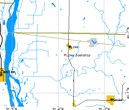 Lima township, IL map