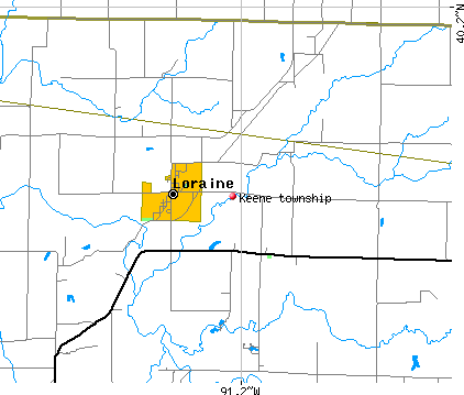 Keene township, IL map