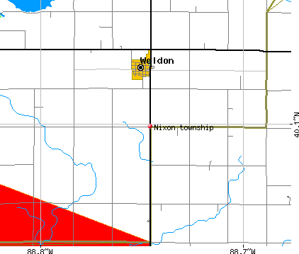 Nixon township, IL map