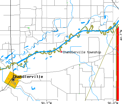 Chandlerville township, IL map