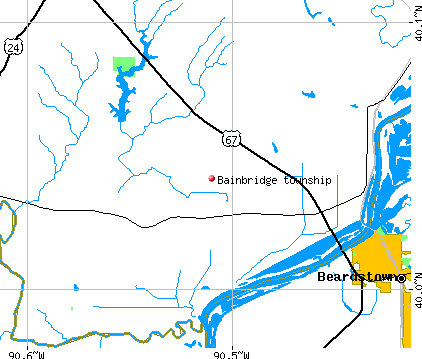 Bainbridge township, IL map