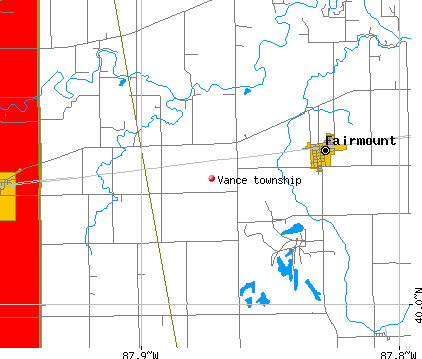 Vance township, IL map