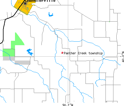 Panther Creek township, IL map