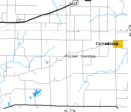Gilmer township, IL map