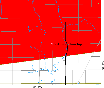 Crittenden township, IL map