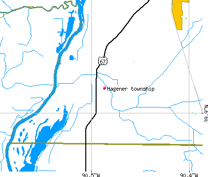 Hagener township, IL map