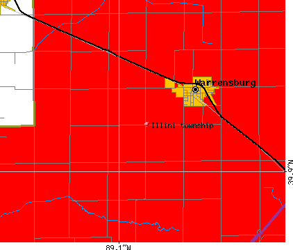Illini township, IL map