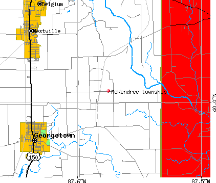 McKendree township, IL map