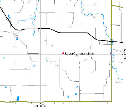 Beverly township, IL map