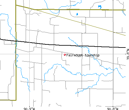 Fairmount township, IL map