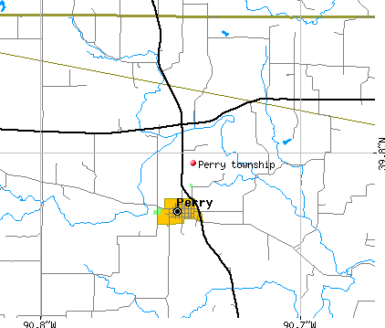 Perry township, IL map